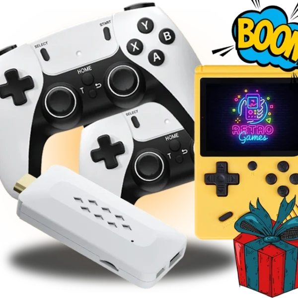 Retro konsola do gier (Zestaw świąteczny)
